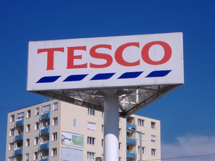 tesco sign